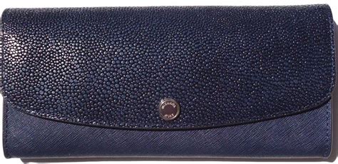 Michael Kors Juliana Saffiano Leather Large Flap Wallet 